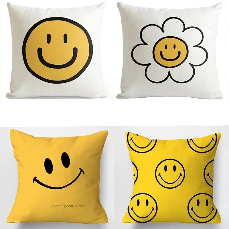 

Симпатичная улыбка, желтое солнце, милая улыбка, принты, забавные рисунки, наволочки для диванной подушки, аксессуары для автомобиля, постельное белье