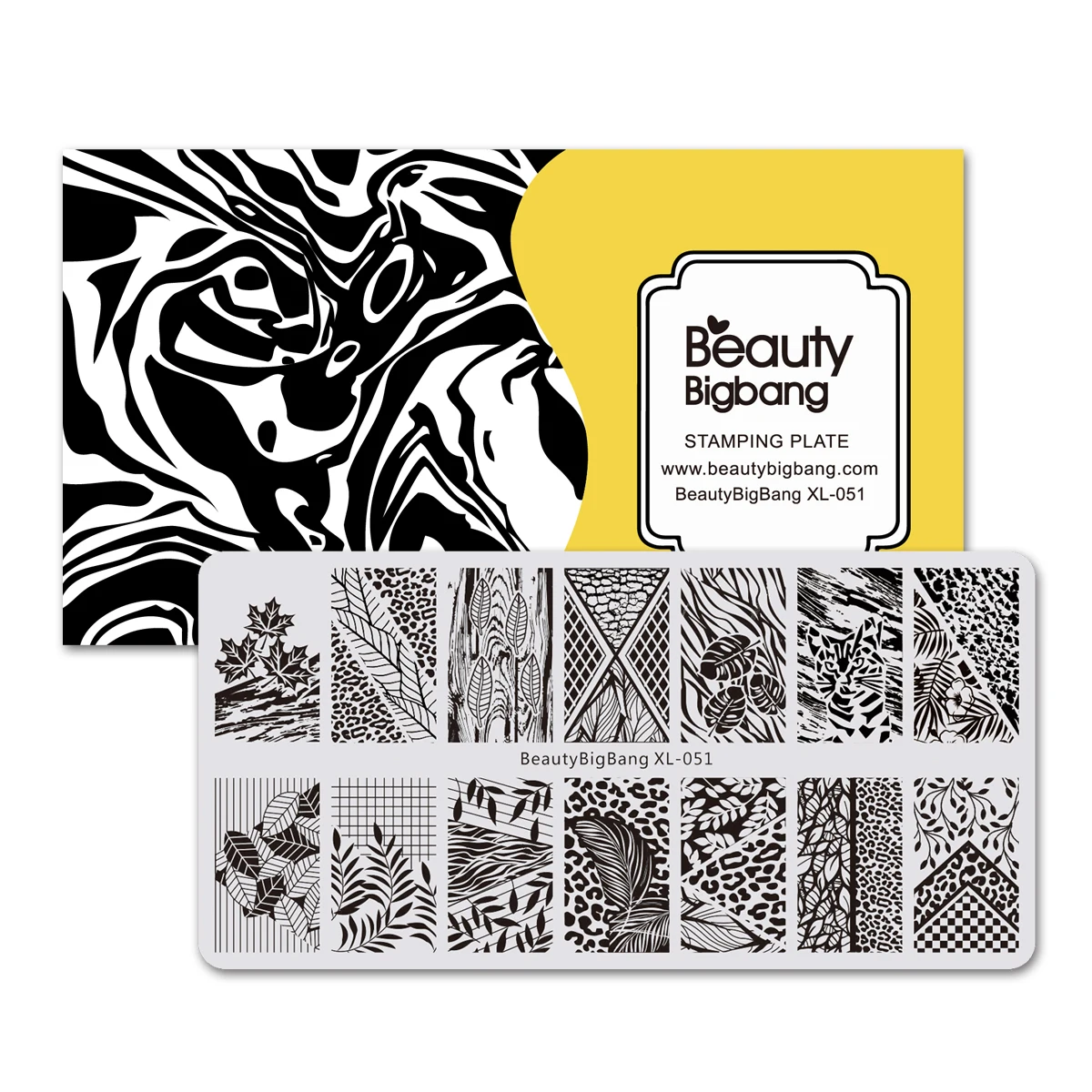 BEAUTYBIGBANG Rectangle Leaf Theme Stamping Template Leopard print Nail Art Stamp Image Plates Manicure Tools XL-51 
BEAUTYBIGBANG Rectangle Leaf Theme Stamping Template Leopard print Nail Art Stamp Image Plates Manicure Tools XL-51