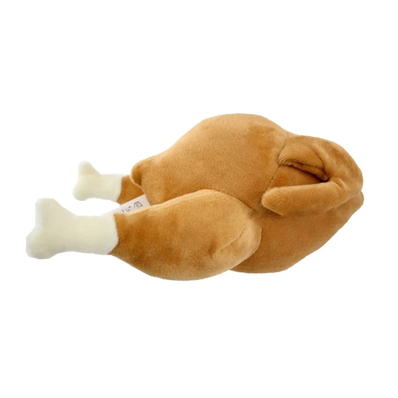 

Dog Toys Squeak Interactive Puppy Teething Chew Toys Plush Stuffed Chicken Roasted Turkey for Small / Medium Dogs