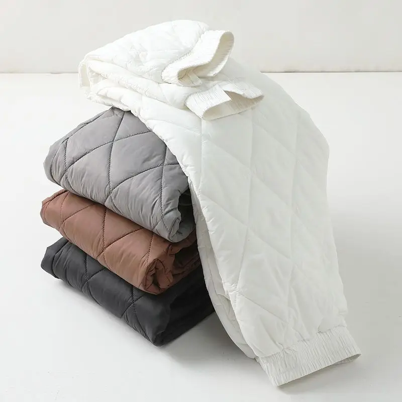 2022 Women's New Down Cotton Trousers Female Outer Wear Casual All-match Quilted Straight Pants Autumn and Winter Clothing T462
2022 Women's New Down Cotton Trousers Female Outer Wear Casual All-match Quilted Straight Pants Autumn and Winter Clothing T462