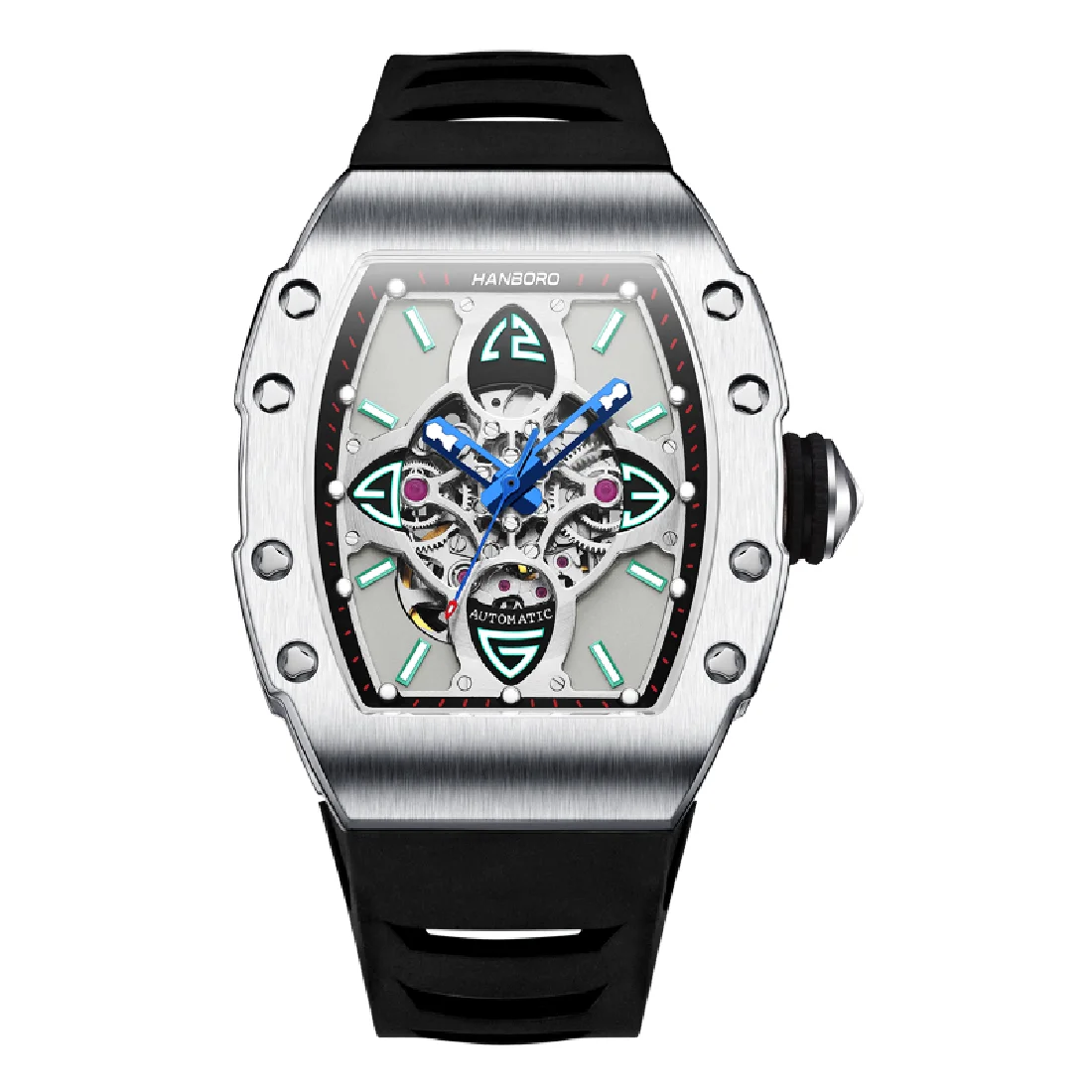 Hanboro top brand Luxe design Clock Automatic Mechanical Wristwatch quality men watches Tonneau business MAN WATCH montre homme
Hanboro top brand Luxe design Clock Automatic Mechanical Wristwatch quality men watches Tonneau business MAN WATCH montre homme