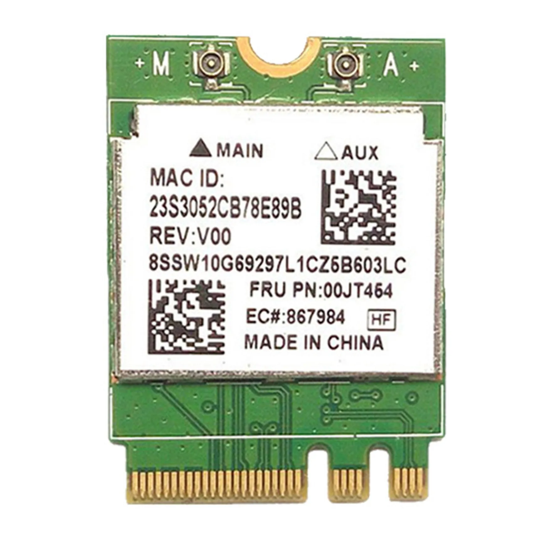 RTL8821AE Dual Frequency Network Card Bluetooth 4.0 M.2 NGFF 2230 Wireless Network Card WIFI
RTL8821AE Dual Frequency Network Card Bluetooth 4.0 M.2 NGFF 2230 Wireless Network Card WIFI
