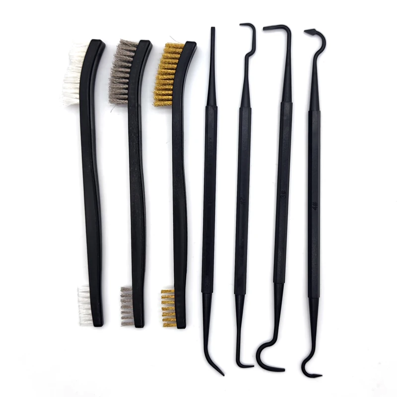 Multipurpose Car Detailing Cleaning Tool Accessories Wire Brushes and 4 Nylon Picks Pick and Brush Set 3 Double-headed Finished
Multipurpose Car Detailing Cleaning Tool Accessories Wire Brushes and 4 Nylon Picks Pick and Brush Set 3 Double-headed Finished