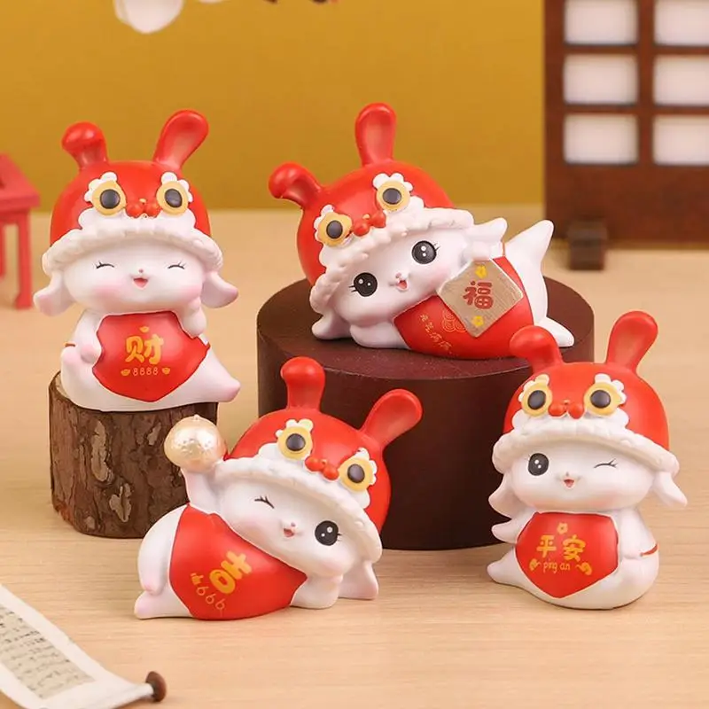 New Year Bunny Figurines 1pc Resin Rabbit Figures Fortune Miniature Bunny Figurine Model New Year Table Decoration Souvenir
New Year Bunny Figurines 1pc Resin Rabbit Figures Fortune Miniature Bunny Figurine Model New Year Table Decoration Souvenir