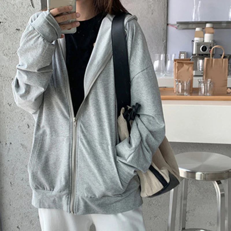 Girl Hooded Sweater Women's Spring And Autumn 2022 Loose Korean Zipper Cardigan Jacket 2022 New BF Long-sleeved Shirt Hoodies
Girl Hooded Sweater Women's Spring And Autumn 2022 Loose Korean Zipper Cardigan Jacket 2022 New BF Long-sleeved Shirt Hoodies