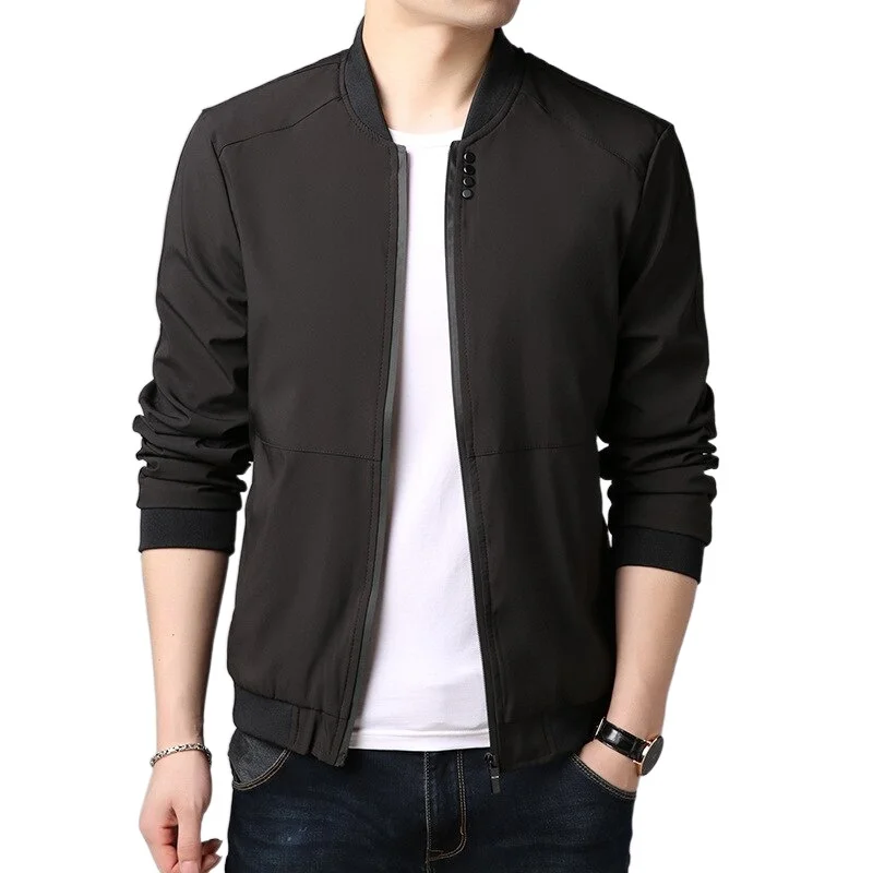 Men JacketSpring Thin Baseball Jackets Slim Men Zipper Windbreaker Fashion Casual Men's Solid Color Coat Outerwear
Men JacketSpring Thin Baseball Jackets Slim Men Zipper Windbreaker Fashion Casual Men's Solid Color Coat Outerwear