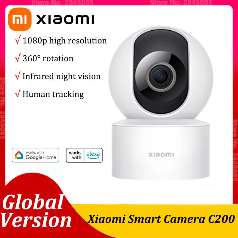 Original Global Version Xiaomi Mijia C200 IP 360° PTZ Security Camera 1080P HD Wifi Infrared Night Vision AI Humanoid Detection
Original Global Version Xiaomi Mijia C200 IP 360° PTZ Security Camera 1080P HD Wifi Infrared Night Vision AI Humanoid Detection