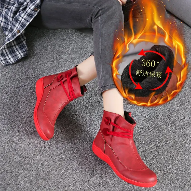 2020 Fashion New Women Flat Heel Leather Boots Slip on Round Toe Plus Size Autumn and Winter Sneakers Retro Shoes 35-43
2020 Fashion New Women Flat Heel Leather Boots Slip on Round Toe Plus Size Autumn and Winter Sneakers Retro Shoes 35-43