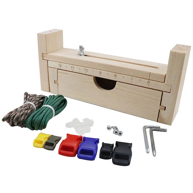 Diy Tool Bracelet Woven Workbench Length Adjustable Manual Wooden Paracord Jigs Set Rope Weaving Maker Platform
Diy Tool Bracelet Woven Workbench Length Adjustable Manual Wooden Paracord Jigs Set Rope Weaving Maker Platform