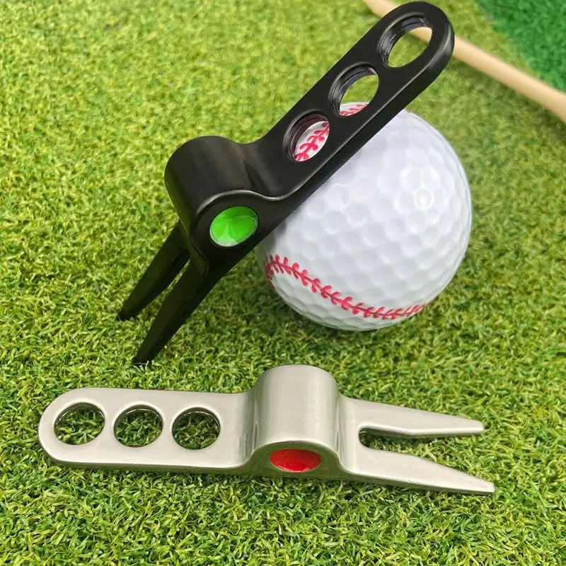 

New Zinc Alloy Golf Fork Golf Divot Repair Tool Pitch Groove Cleaner Golf Club Groove Cleaner Golfs Accessories Golfer Gifts