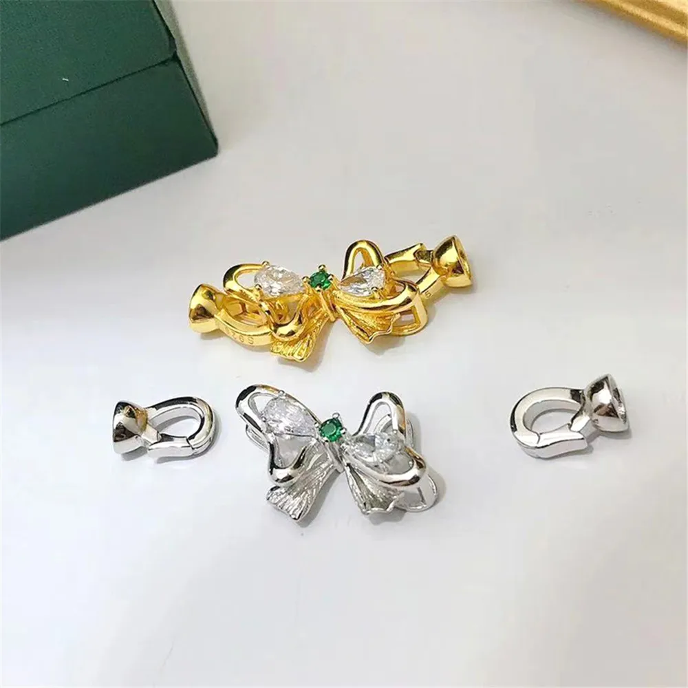 S925 Sterling silver Cubic Zirconia Clasp DIY Beads Jewelry Making Accessories Silver/Gold Metal Connector Clasps Findings
S925 Sterling silver Cubic Zirconia Clasp DIY Beads Jewelry Making Accessories Silver/Gold Metal Connector Clasps Findings