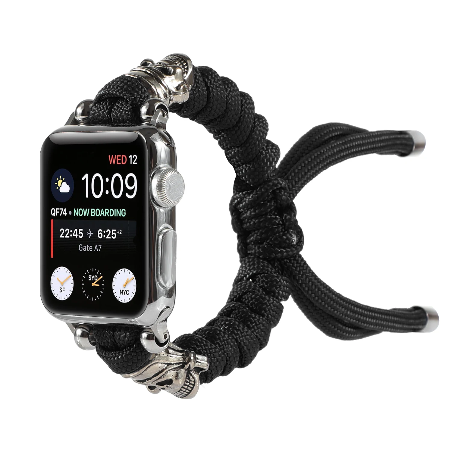 Nylon Strap for Apple Watch band bracelet Skull BeadedHand for iwatch87654321SE Ultra38 40 41 42 44 45 49mm men and women wrist 
Nylon Strap for Apple Watch band bracelet Skull BeadedHand for iwatch87654321SE Ultra38 40 41 42 44 45 49mm men and women wrist