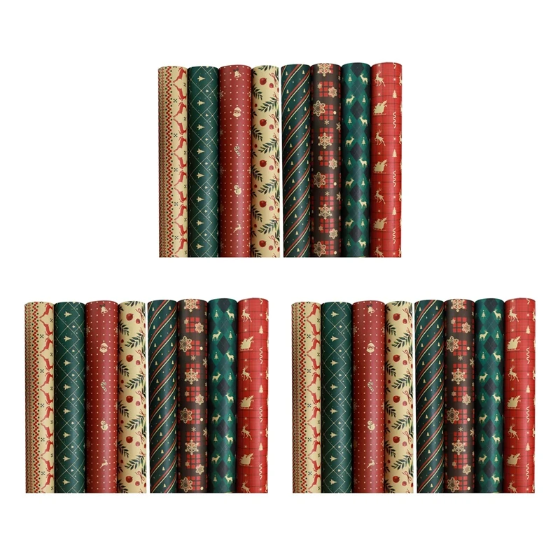 Wrapping Paper Sheets,For Christmas Birthday Party Wrapping Paper Set Of 24 Gift Wrap Papers,Present Gift Wrapping Paper
Wrapping Paper Sheets,For Christmas Birthday Party Wrapping Paper Set Of 24 Gift Wrap Papers,Present Gift Wrapping Paper