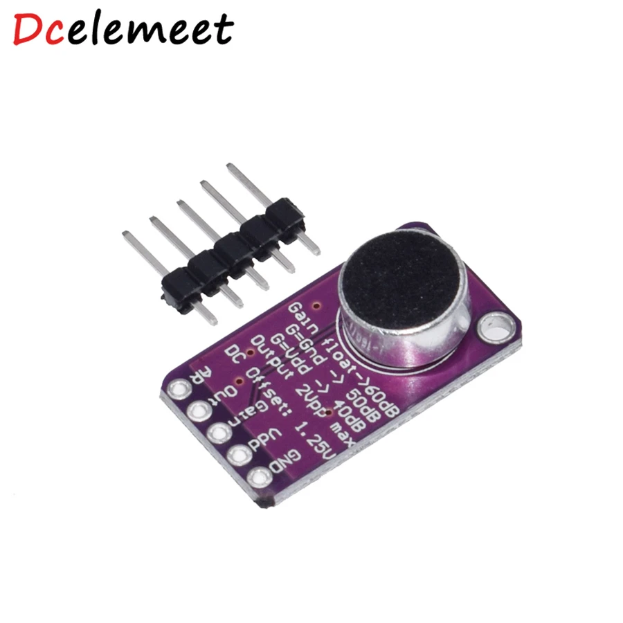 MAX9814 Microphone AGC Amplifier Board MAX4466 PCB Board Sound Sensor Module Auto Gain Control Attack for Arduino DIY Kit
MAX9814 Microphone AGC Amplifier Board MAX4466 PCB Board Sound Sensor Module Auto Gain Control Attack for Arduino DIY Kit