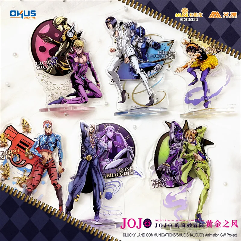 JoJos Bizarre Adventure Giorno Giovanna Guido Mista 12cm Acrylic Figure Stand Figure Kids Collection Toy 1747
JoJos Bizarre Adventure Giorno Giovanna Guido Mista 12cm Acrylic Figure Stand Figure Kids Collection Toy 1747