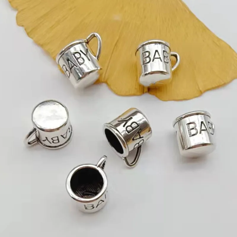 12pcs 12mmx8mm Antique Silver Color 3D Cup Charms Tea Cup Charm Baby Cup Charms For Jewelry Making DIY Jewelry Findings
12pcs 12mmx8mm Antique Silver Color 3D Cup Charms Tea Cup Charm Baby Cup Charms For Jewelry Making DIY Jewelry Findings