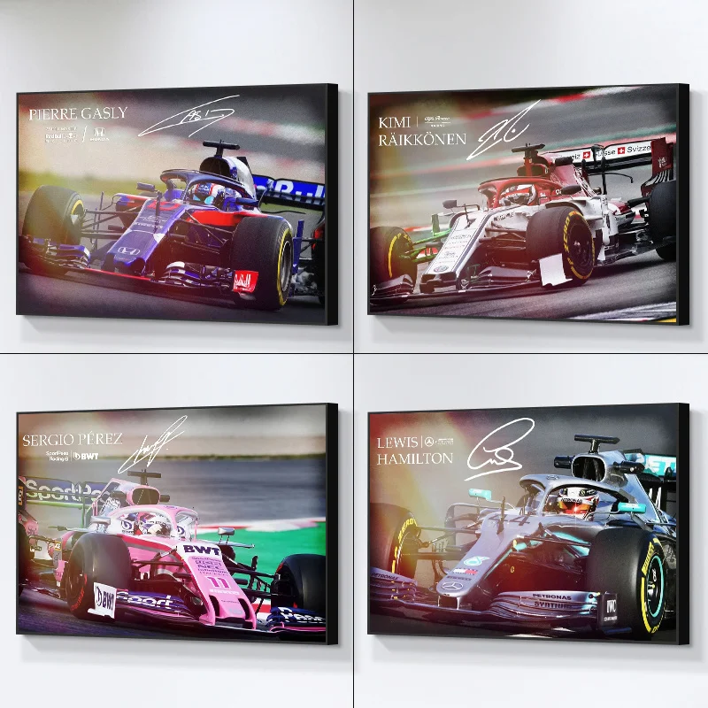 Formula 1 Racing Car Posters and Prints Racer Autograph Wall Art Canvas Painting Pictures for Modern Living Room Decor (No Frame
Formula 1 Racing Car Posters and Prints Racer Autograph Wall Art Canvas Painting Pictures for Modern Living Room Decor (No Frame