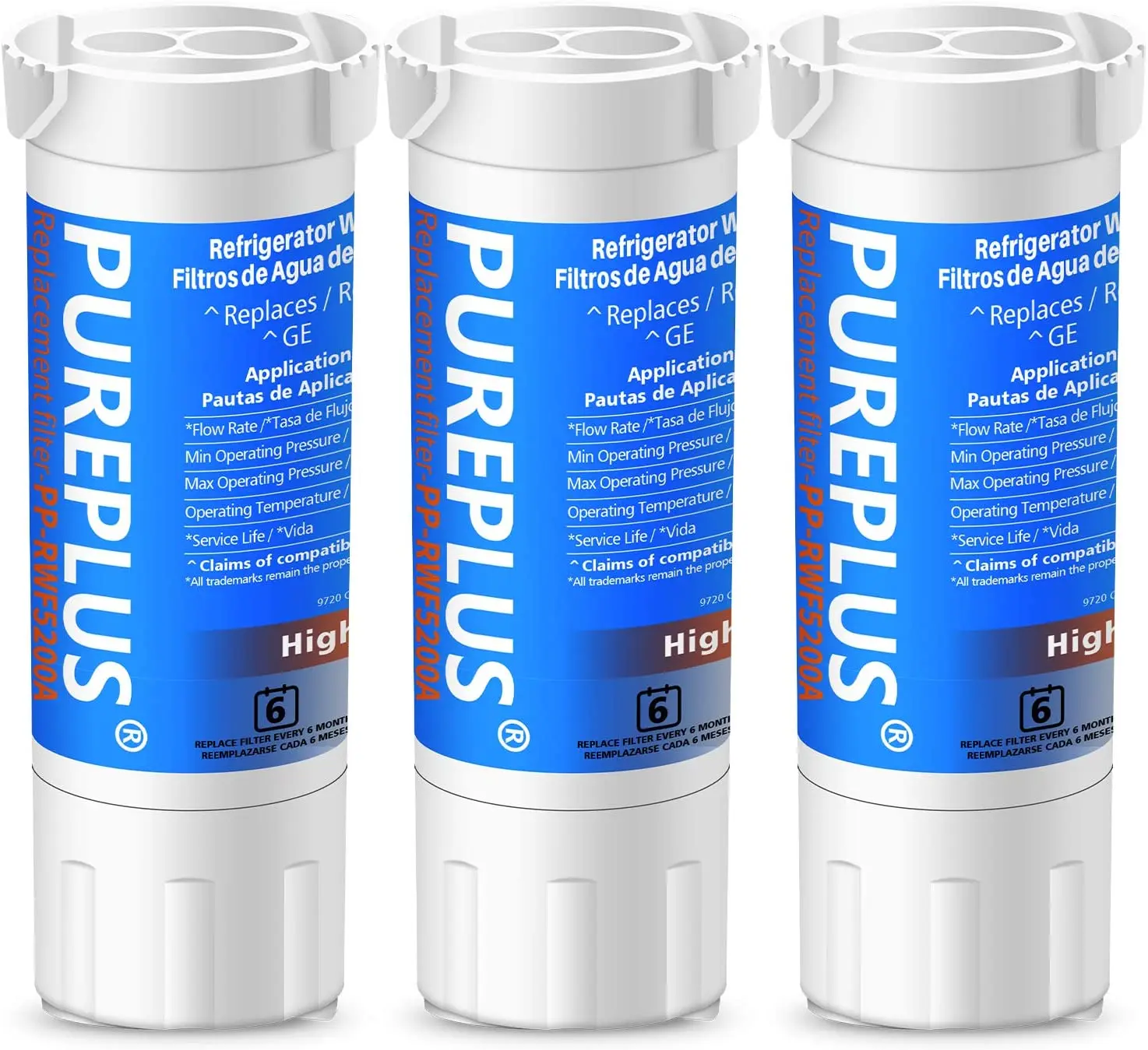 XWF GE Water Filter Replacement for WR17X30702, GWE19JSLSS Refrigerator Cartridge, 3Pack
XWF GE Water Filter Replacement for WR17X30702, GWE19JSLSS Refrigerator Cartridge, 3Pack