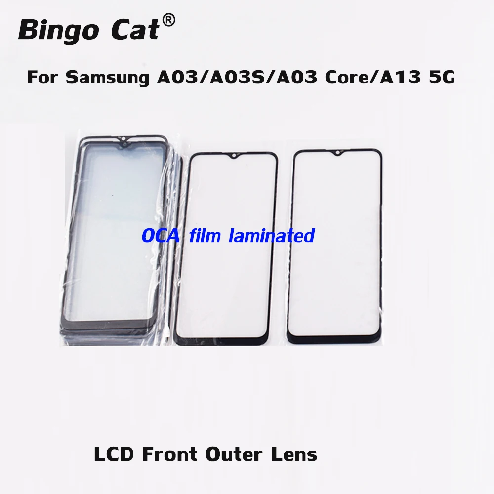 10pc Front Outer Glass Lens For Samsung Galaxy A03 Core A03s A13 A33 A53 A72 5G Touch Screen Panel Glass With OCA Laminated
10pc Front Outer Glass Lens For Samsung Galaxy A03 Core A03s A13 A33 A53 A72 5G Touch Screen Panel Glass With OCA Laminated