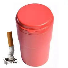 Car Ashtray Cigar Cigarette Ash Tray Container Portable Ashtray Gas Bottle Smoke Cup Holder Storage Cup Car Supplies