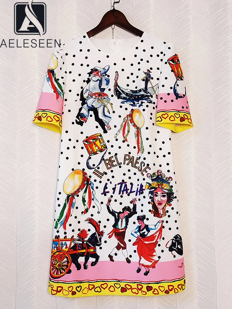 AELESEEN Designer Fashion Summer Dress 2022 Women Sicilian Dots Cartoon Printed Sequined Beading Crystal Slim Mini Vacation
AELESEEN Designer Fashion Summer Dress 2022 Women Sicilian Dots Cartoon Printed Sequined Beading Crystal Slim Mini Vacation