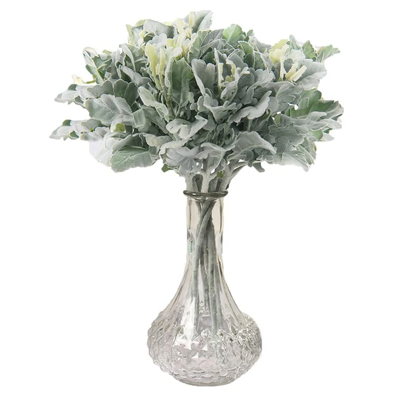 12Pcs Artificial Flocked Lambs Ear Leaves Stems 13 Inch Flocked Dusty Miller Flocked Oak Leaves Faux Greenery Bouquets
12Pcs Artificial Flocked Lambs Ear Leaves Stems 13 Inch Flocked Dusty Miller Flocked Oak Leaves Faux Greenery Bouquets
