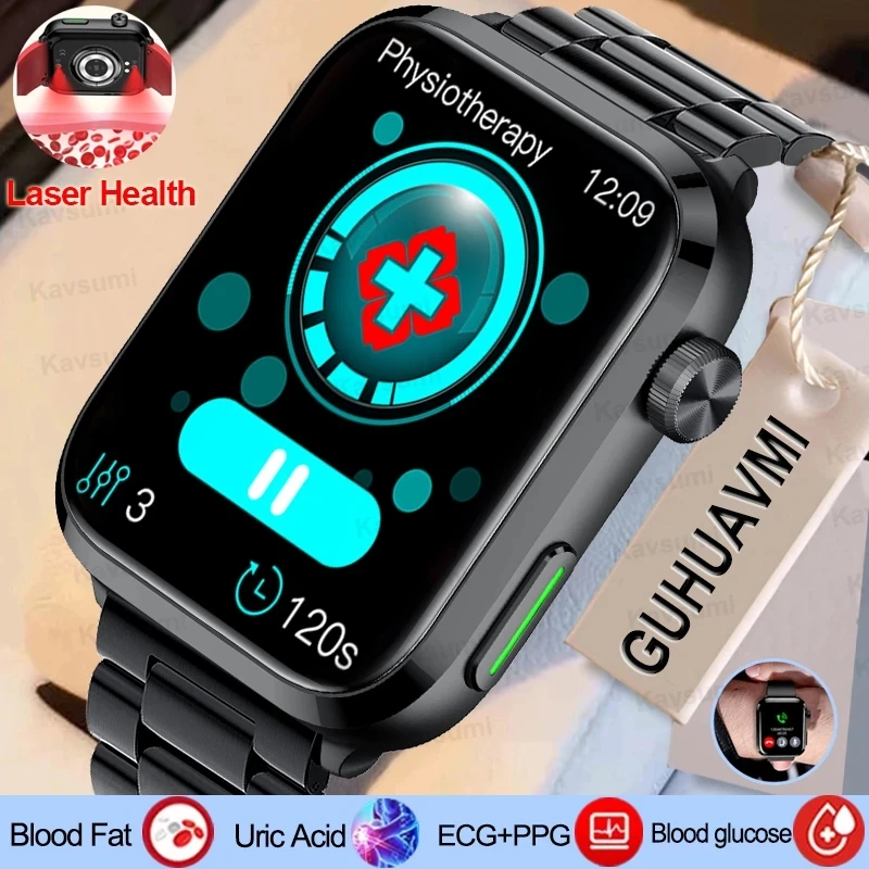 New Laser Treatment Bluetooth Call Smartwatch Sapphire Glass Full Touch Screen Sport Clock Blood Lipid Blood Glucose Smart Watch
New Laser Treatment Bluetooth Call Smartwatch Sapphire Glass Full Touch Screen Sport Clock Blood Lipid Blood Glucose Smart Watch