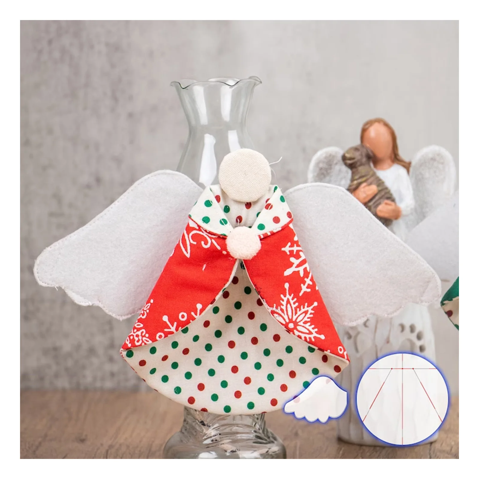 Christmas Angel Sewing Template Light and Portable Patchwork Ruler Gift for Tailor Handmade Lovers
Christmas Angel Sewing Template Light and Portable Patchwork Ruler Gift for Tailor Handmade Lovers