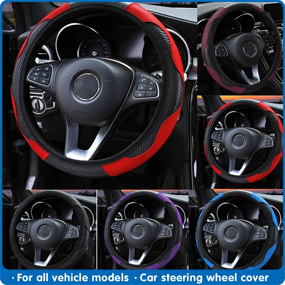 Car Steering Wheel Cover Breathable Anti Slip PU Leather Steering Covers Suitable 38cm Auto Decoration Internal Accessories
Car Steering Wheel Cover Breathable Anti Slip PU Leather Steering Covers Suitable 38cm Auto Decoration Internal Accessories