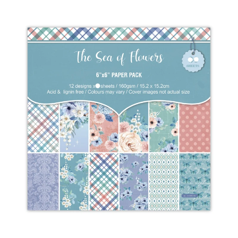 ZFPARTY 24 sheets 6"X6" Sea paper Scrapbooking patterned paper pack handmade craft paper Background pad card
ZFPARTY 24 sheets 6"X6" Sea paper Scrapbooking patterned paper pack handmade craft paper Background pad card
