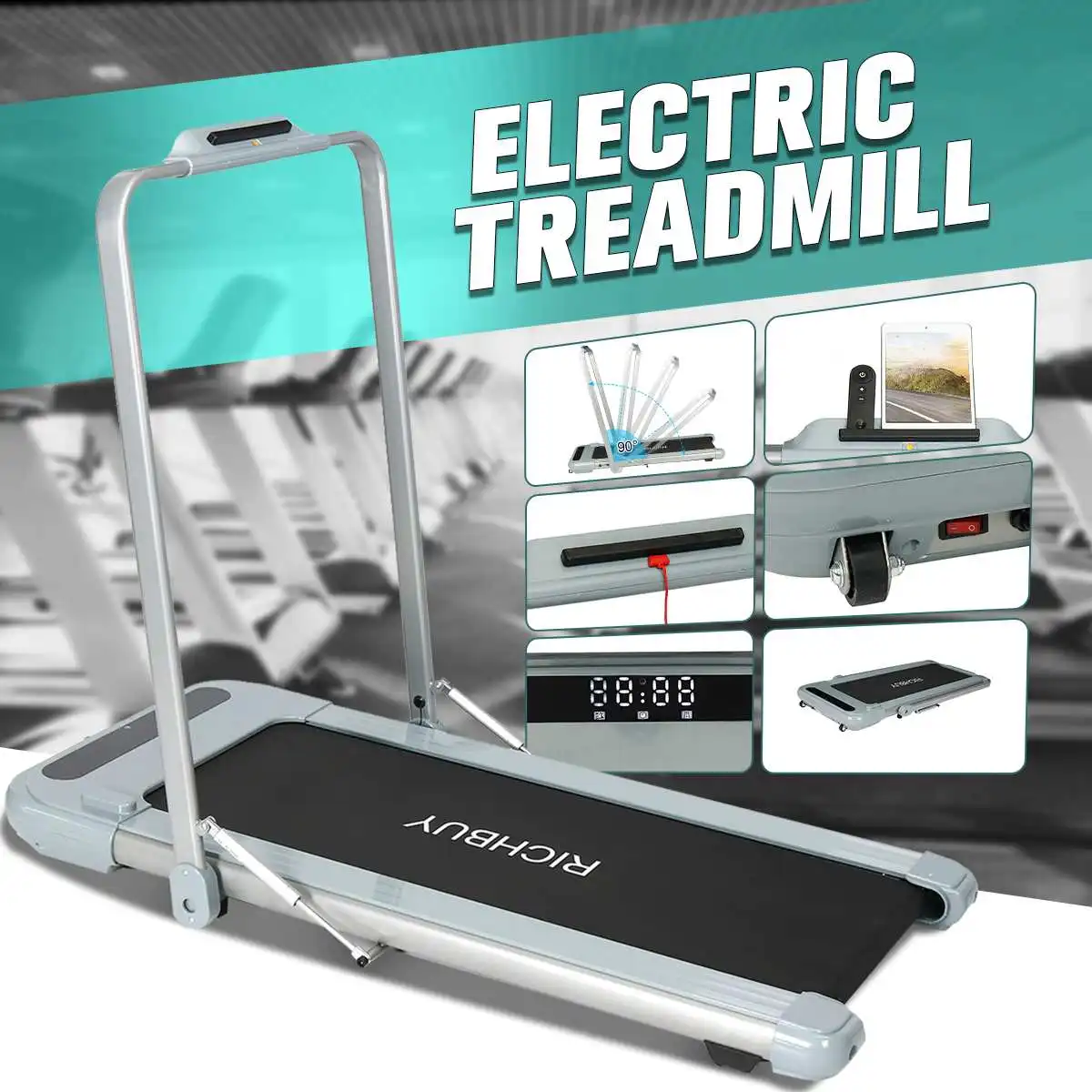 6km/h Electric Treadmill with Remote Control Motorized Folding Running Machine Walking Pad Fitness Equipment For Home Office
6km/h Electric Treadmill with Remote Control Motorized Folding Running Machine Walking Pad Fitness Equipment For Home Office
