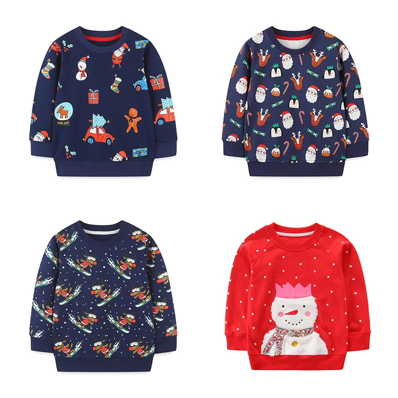 Jumping Meters Baby Cartoon Christmas Sweatshirts For Boys Girls Clothes Autumn Winter Children's Costume Sport Shirts Kids Tops
Jumping Meters Baby Cartoon Christmas Sweatshirts For Boys Girls Clothes Autumn Winter Children's Costume Sport Shirts Kids Tops