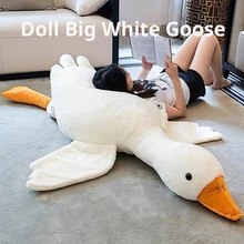 Large Goose Feather Plush Doll Goose Plush Toy Cute Goose Feather Soft White Duck Plush Gift For Girlfriend Kids Or Best Friend
