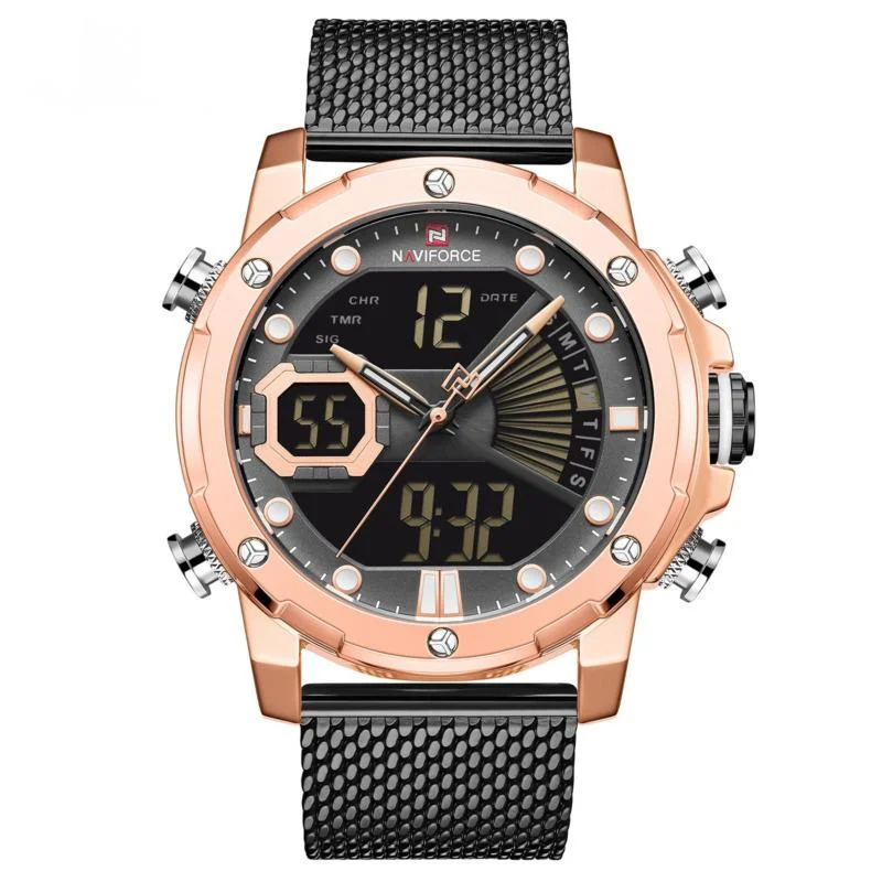 fashion steel band double display large dial men's watch waterproof student electronic watch 9172s
fashion steel band double display large dial men's watch waterproof student electronic watch 9172s