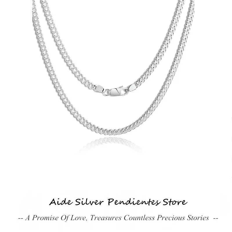 AIDE 46 51 56 61cm Minimalist Chain Necklace 925 Sterling Silver Necklaces For Women Punk Gothic Party Birthday Jewelry Collar
AIDE 46 51 56 61cm Minimalist Chain Necklace 925 Sterling Silver Necklaces For Women Punk Gothic Party Birthday Jewelry Collar