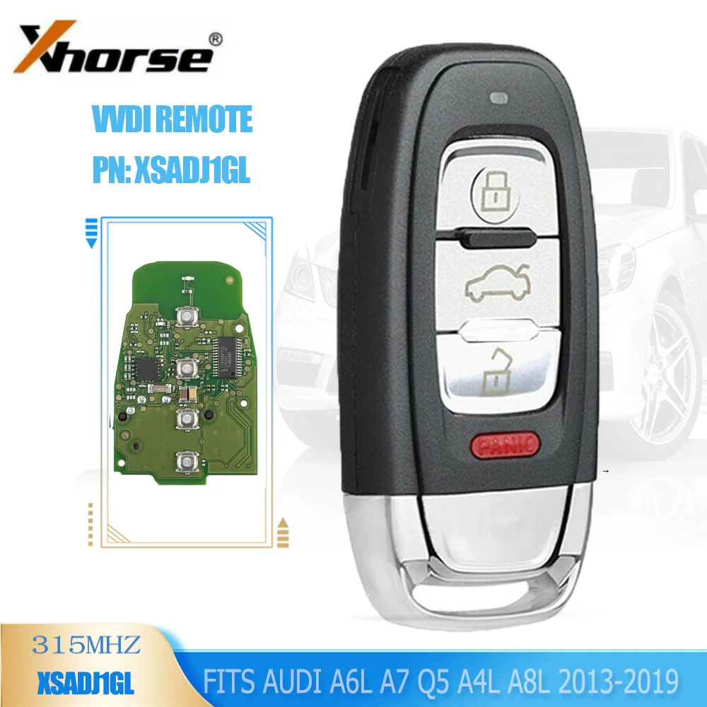 KEYECU Xhorse XSADJ1GL VVDI 754J 315 МГц смарт-ключ PCB для VVDI BCM2 адаптер для Audi A6L A7 Q5 A4L A8L 2013-2019
KEYECU Xhorse XSADJ1GL VVDI 754J 315 МГц смарт-ключ PCB для VVDI BCM2 адаптер для Audi A6L A7 Q5 A4L A8L 2013-2019