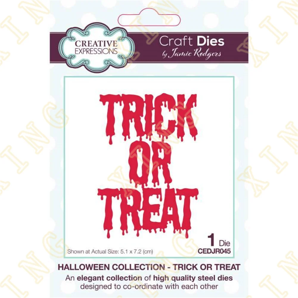 Trick or Treat New Arrival Metal Cutting Dies Scrapbook Diary Decoration Stencil Embossing Template Diy Greeting Card Handmade
Trick or Treat New Arrival Metal Cutting Dies Scrapbook Diary Decoration Stencil Embossing Template Diy Greeting Card Handmade
