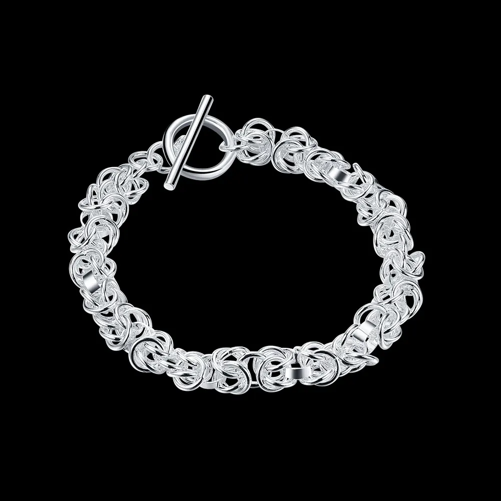 Charm hot 925 Sterling Silver Bracelets for women man Delicate circle chain lady Wedding party Christmas Gift fashion Jewelry
Charm hot 925 Sterling Silver Bracelets for women man Delicate circle chain lady Wedding party Christmas Gift fashion Jewelry