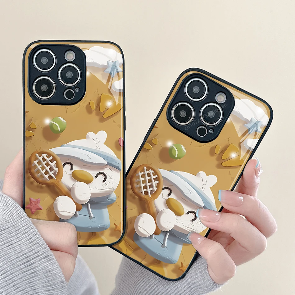 Cartoon Illustrated Cloud Ball Duck Glass Phone Case For iPhone 14 13 12 11 Pro Max Mini XS Max X XR 8Plus Protection Back Cover
Cartoon Illustrated Cloud Ball Duck Glass Phone Case For iPhone 14 13 12 11 Pro Max Mini XS Max X XR 8Plus Protection Back Cover