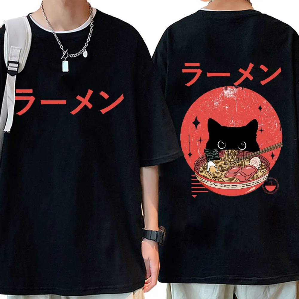 Funny Catzilla Japan Cat Kitten Ramen T Shirt Casual Summer Oversized O-Neck Short Sleeve Men Women Cartoon Cotton Streetwear
Funny Catzilla Japan Cat Kitten Ramen T Shirt Casual Summer Oversized O-Neck Short Sleeve Men Women Cartoon Cotton Streetwear
