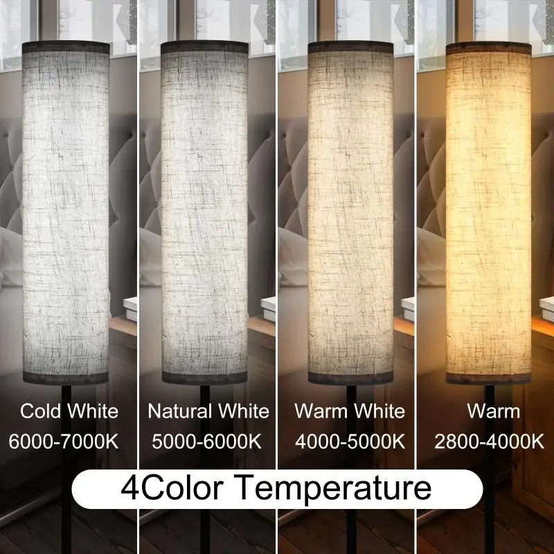 Creative Dimming Standing Light Remote Control Modern Led Floor Lamp 2800k-7000k Night Light Mode EU US Plug Floor Light Classic
Creative Dimming Standing Light Remote Control Modern Led Floor Lamp 2800k-7000k Night Light Mode EU US Plug Floor Light Classic