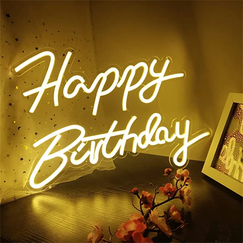 Wanxing Happy Birthday LED Neon Sign,17 inches Neon Light Sign for Birthday Party Wall Decoration Bar Rave Home Decor Christmas
Wanxing Happy Birthday LED Neon Sign,17 inches Neon Light Sign for Birthday Party Wall Decoration Bar Rave Home Decor Christmas