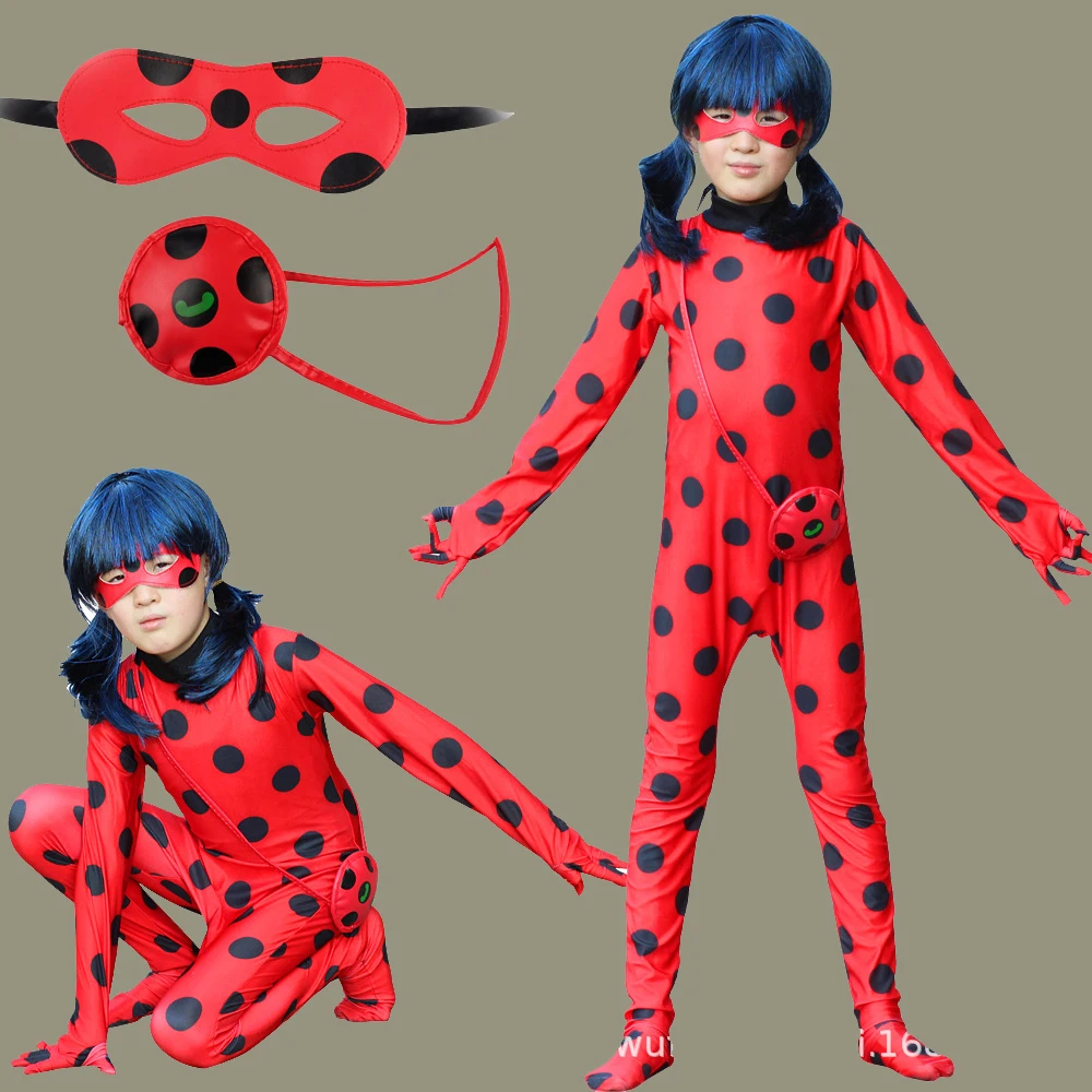 Easter Marinette Cosplay Jumpsuit Cat Noir Children Spandex Costumes For Kids Suits Bug Earrings Christmas Fancy Girls Costumes
Easter Marinette Cosplay Jumpsuit Cat Noir Children Spandex Costumes For Kids Suits Bug Earrings Christmas Fancy Girls Costumes