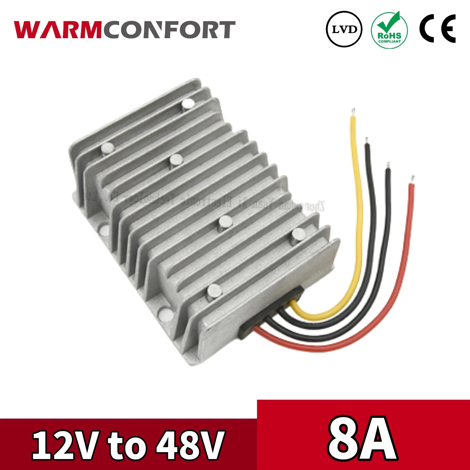 360W Warmconfort 12V to 48V 8A DC-DC Step-up Power Converter Regulator 384W Car Laptop Power Supply CE RoHS
360W Warmconfort 12V to 48V 8A DC-DC Step-up Power Converter Regulator 384W Car Laptop Power Supply CE RoHS