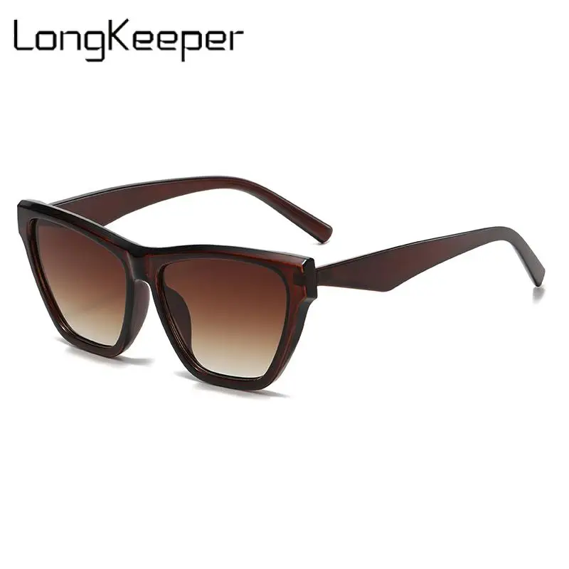 

Солнечные очки Long Keeper Uv400 женские, Модные Винтажные пикантные солнцезащитные аксессуары кошачий глаз, дизайнерские брендовые, с защитой от ультрафиолета, 2023
