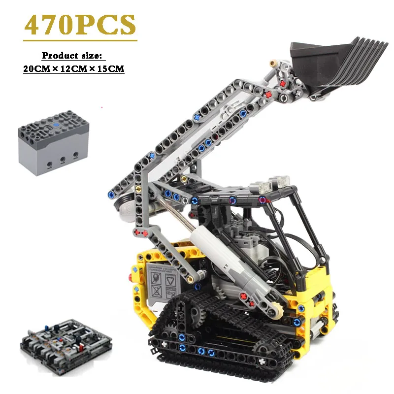 MOC-13349 Compact Track Loader Electric RC Car Compatible with MOC Building Block Model Children Toys Christmas Birthday Gifts
MOC-13349 Compact Track Loader Electric RC Car Compatible with MOC Building Block Model Children Toys Christmas Birthday Gifts