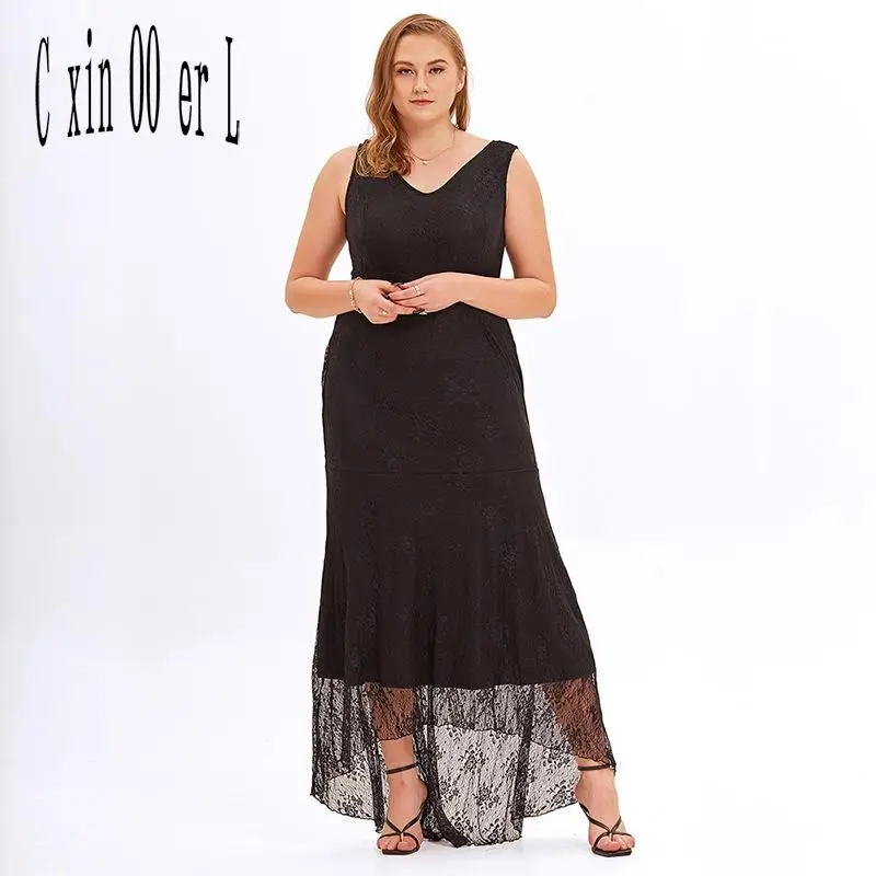 Plus Size Fashion Xl -4xl Spring Summer New Dress Elegant Lace Sexy Slim Sleeveless Mother Dresses
Plus Size Fashion Xl -4xl Spring Summer New Dress Elegant Lace Sexy Slim Sleeveless Mother Dresses