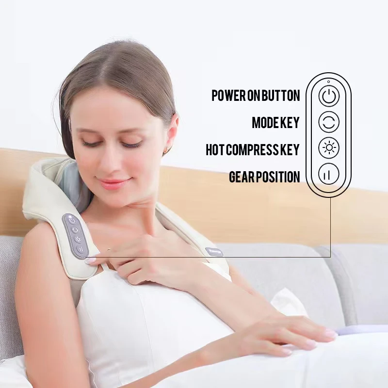 Back Shoulder and Neck Massager with Heat Deep Tissue Kneading Pillow Massage Get Well Soon Presents - Christmas Gifts
Back Shoulder and Neck Massager with Heat Deep Tissue Kneading Pillow Massage Get Well Soon Presents - Christmas Gifts