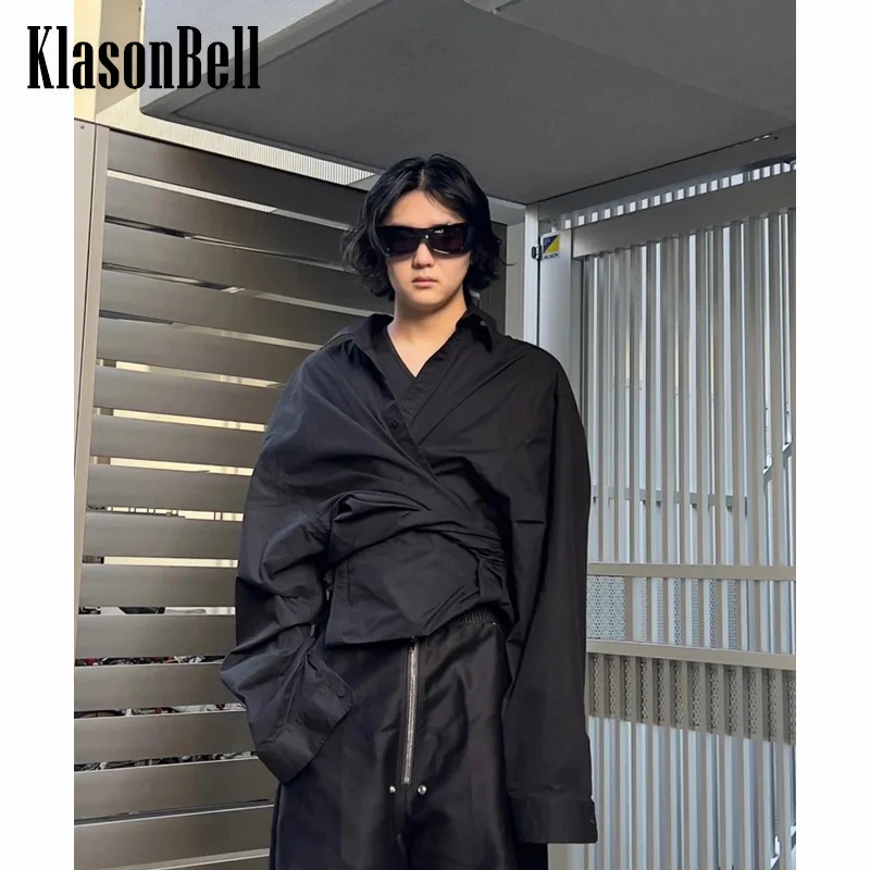 8.6 KlasonBell A Variety Of Wearing Methods Loose Lace-Up Wrapped Solid Color Fashion Shirt Women
8.6 KlasonBell A Variety Of Wearing Methods Loose Lace-Up Wrapped Solid Color Fashion Shirt Women