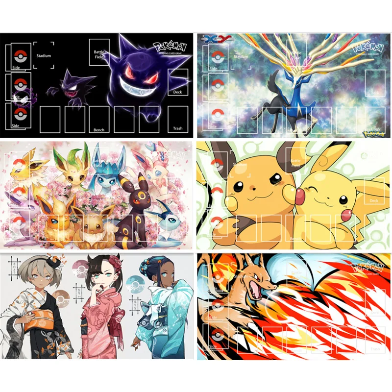 Игровой коврик с покемоном, призраком, Charizard Pikachu, игровой коврик для торговых карт из аниме, настольный игровой коврик для карт 60x5 см, водоне...
Игровой коврик с покемоном, призраком, Charizard Pikachu, игровой коврик для торговых карт из аниме, настольный игровой коврик для карт 60x5 см, водоне...